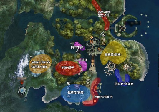 《天諭》物品采集點(diǎn)分布圖 采集物品辨識攻略