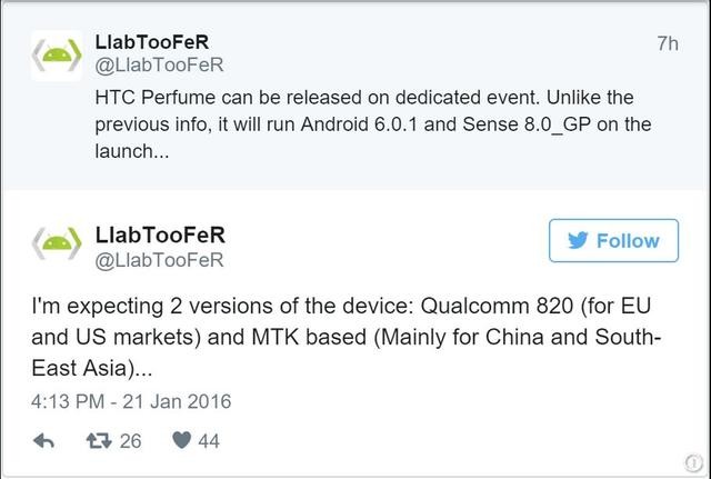 傳HTC M10處理器有雙版本 國(guó)行版配MTK 