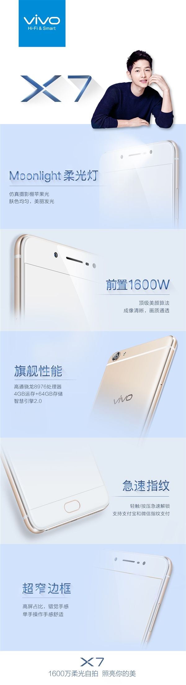 宋鐘基同款！vivo X7/X7Plus發(fā)布時間公布