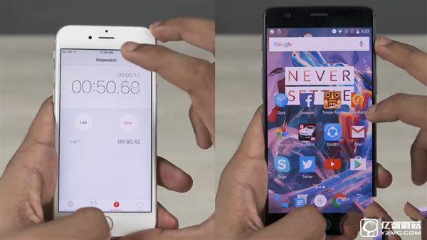 一加3對(duì)比iPhone 6S速度測(cè)試：遺憾落敗