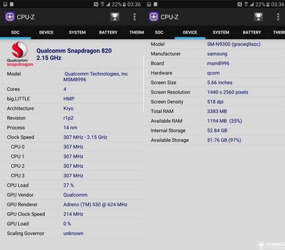 三星Note7性能怎么樣 三星Note7跑分測(cè)試