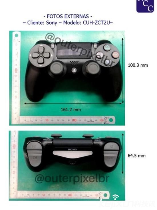 索尼PS4 Neo全新手柄曝光！ 尺寸稍有改變