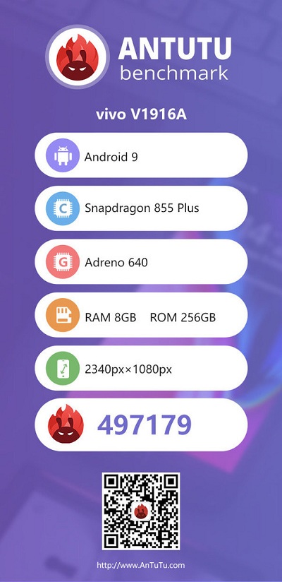 iQOO Pro 5G手機(jī)安兔兔跑分成績(jī)曝光，擁有接近50萬(wàn)的跑分成績(jī)
